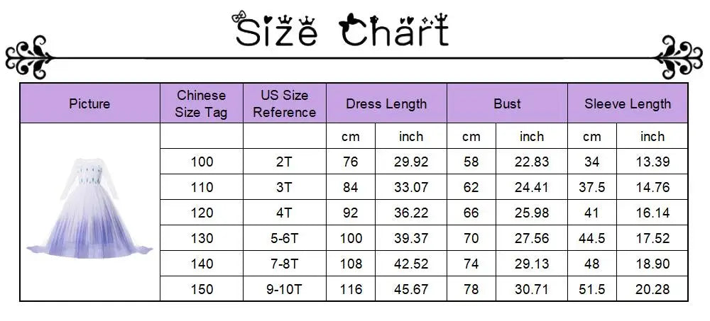Elsa Anna Costume for Kids Little Girls Dress Children Performance Cloak Dress Up Kids Carnival Long Sleeve Cosplay Dresses