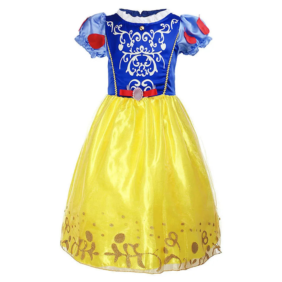 Kids Princess Tops and Skirt Little Girls Jasmine Carnival Clothing Set Children Summer Party Clothing Kids Cosplay Dresses