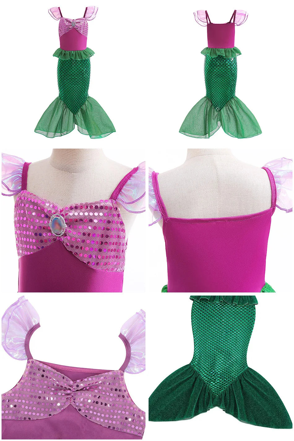 Kids Princess Tops and Skirt Little Girls Jasmine Carnival Clothing Set Children Summer Party Clothing Kids Cosplay Dresses