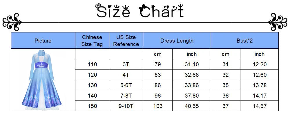Elsa Anna Costume for Kids Little Girls Dress Children Performance Cloak Dress Up Kids Carnival Long Sleeve Cosplay Dresses
