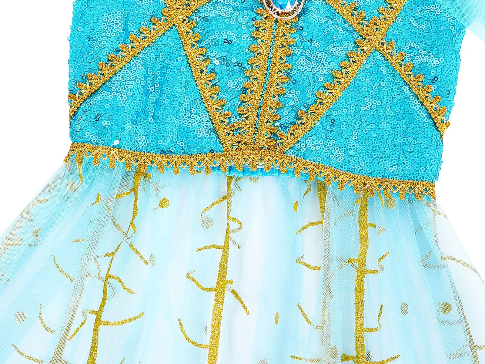 Halloween Costume Aladdin Jasmine Dress For Girl Magic Lamp Live Action Movie Princess Cosplay Costume Tops And Pants With Cloak