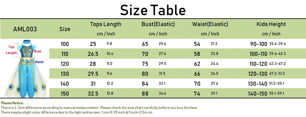 Halloween Costume Aladdin Jasmine Dress For Girl Magic Lamp Live Action Movie Princess Cosplay Costume Tops And Pants With Cloak