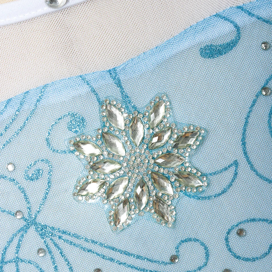 Elsa Anna Costume for Kids Little Girls Dress Children Performance Cloak Dress Up Kids Carnival Long Sleeve Cosplay Dresses