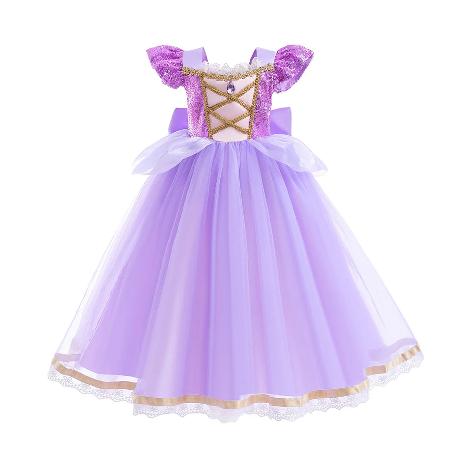 Kids Princess Tops and Skirt Little Girls Jasmine Carnival Clothing Set Children Summer Party Clothing Kids Cosplay Dresses